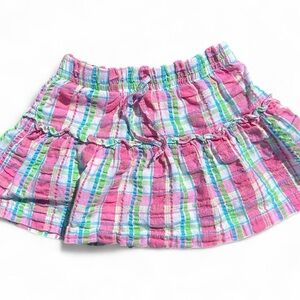 Okie Dokie Pink Plaid Kids Skirt
